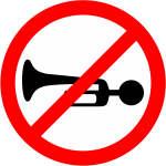 Horn prohibited