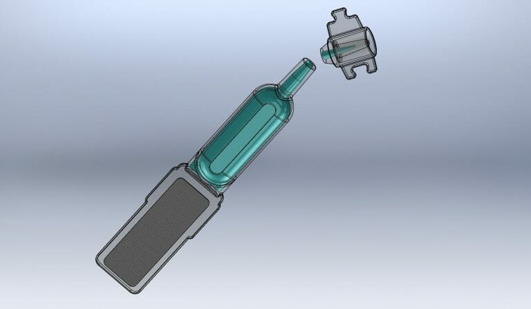 Monodose vial - rendering