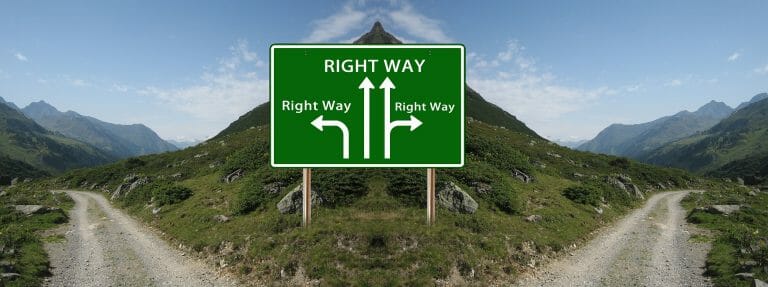 right way to enywhere. Right is the way